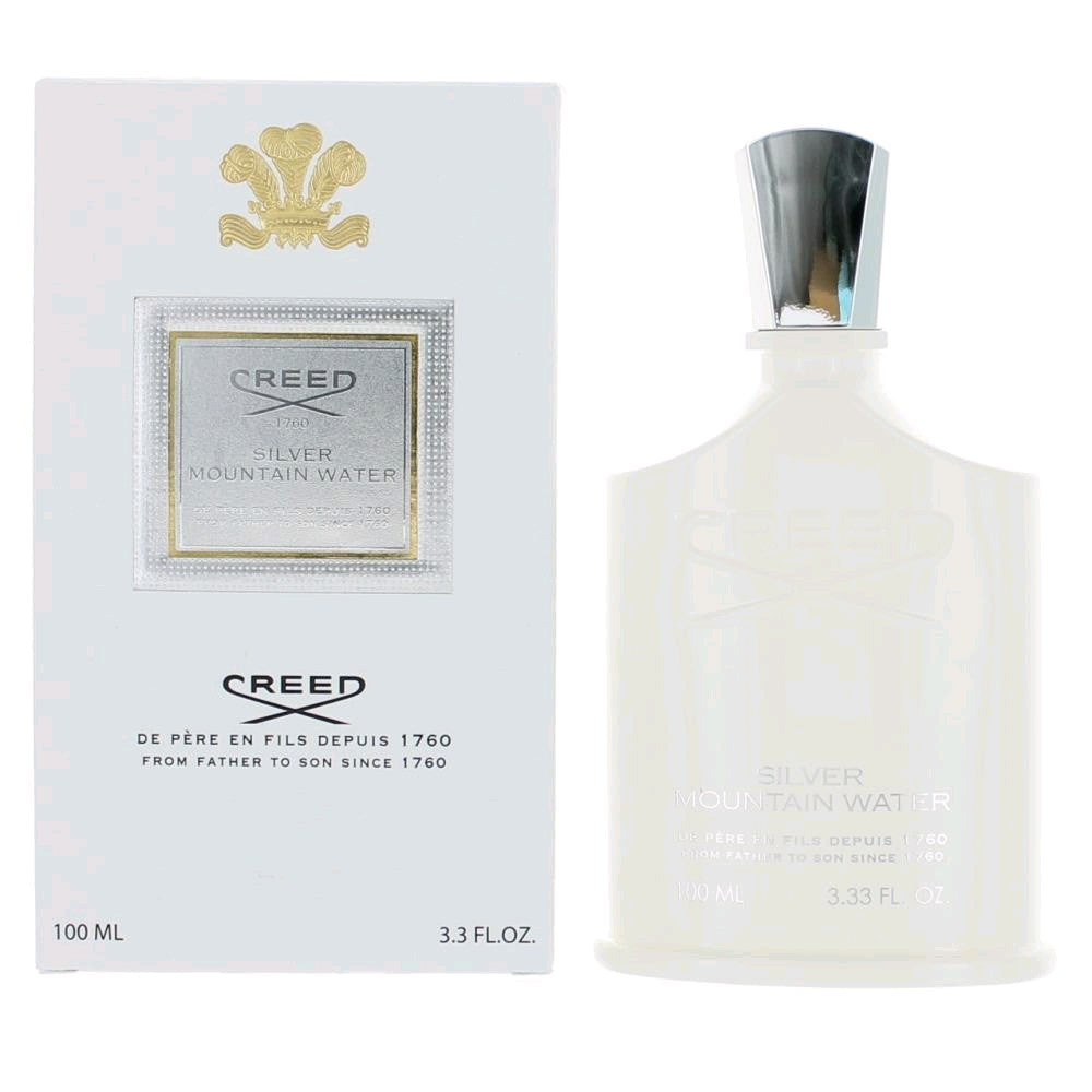 Bottle of Silver Mountain Water by Creed, 3.3 oz Millesime Eau De Parfum Spray for Unisex